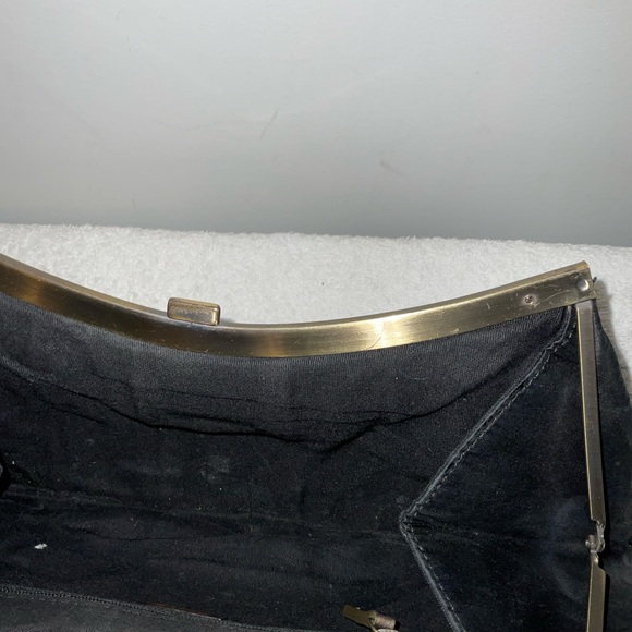 Chic Black and Gold Women's Clutch - Picture 3 of 5